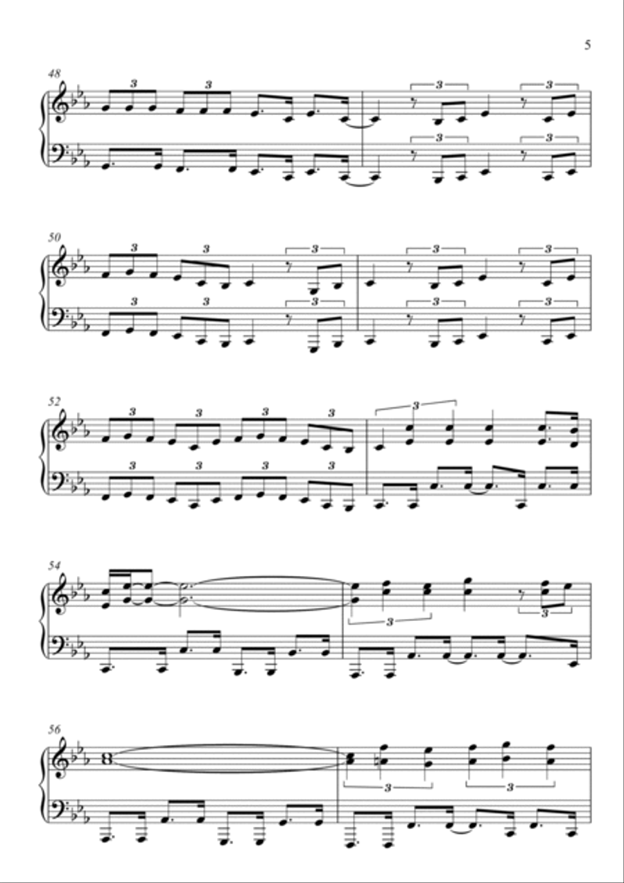Master Blaster Piano Solo scores gallery preview page 5