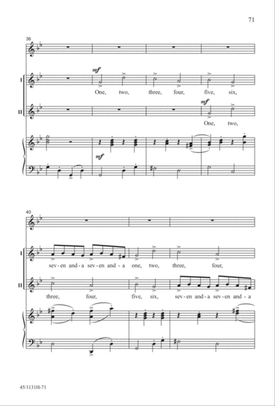 Singable Solutions for Winter Holidays 2-Part scores gallery preview page 71
