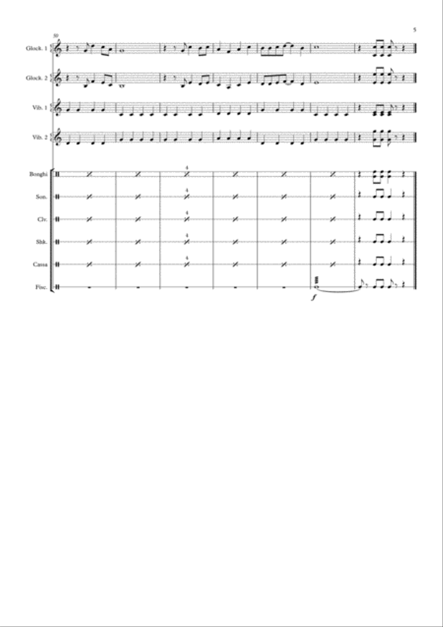 Feliz Navidad Christmas scores gallery preview page 5