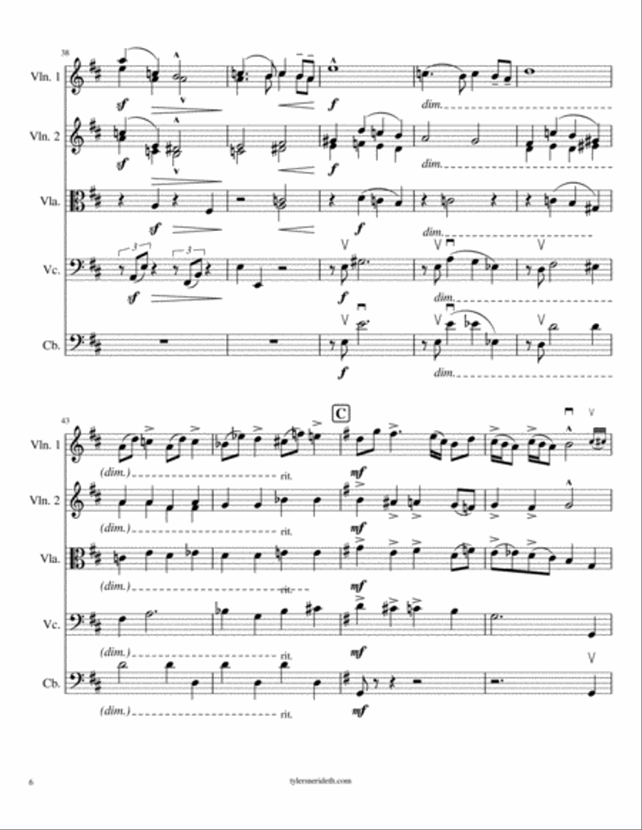 Introduction from African Suite for String Orchestra String Orchestra scores gallery preview page 6
