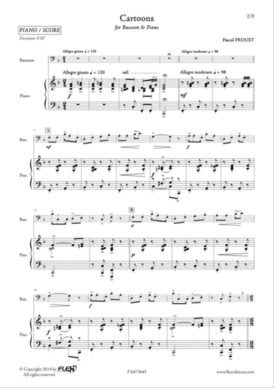 Cartoons Cartoons Bassoon scores gallery preview page 2