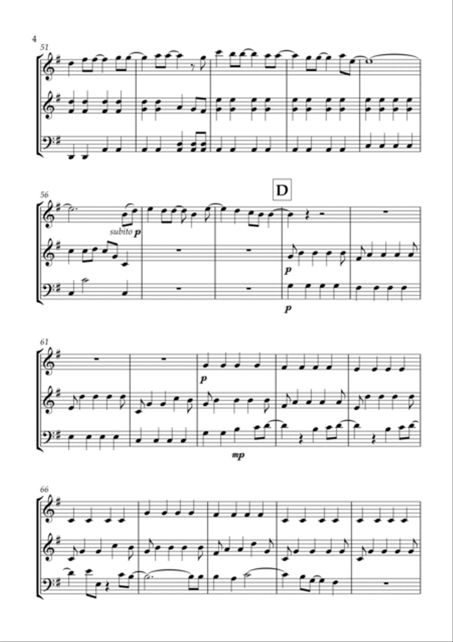 A Million Dreams String Trio scores gallery preview page 4