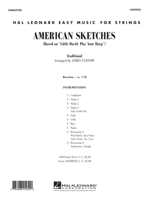 Book cover for American Sketches - Full Score