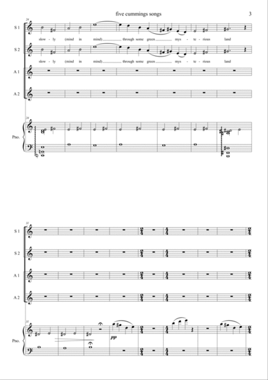 5 cummings songs 5 cummings songs SSAA scores gallery preview page 3