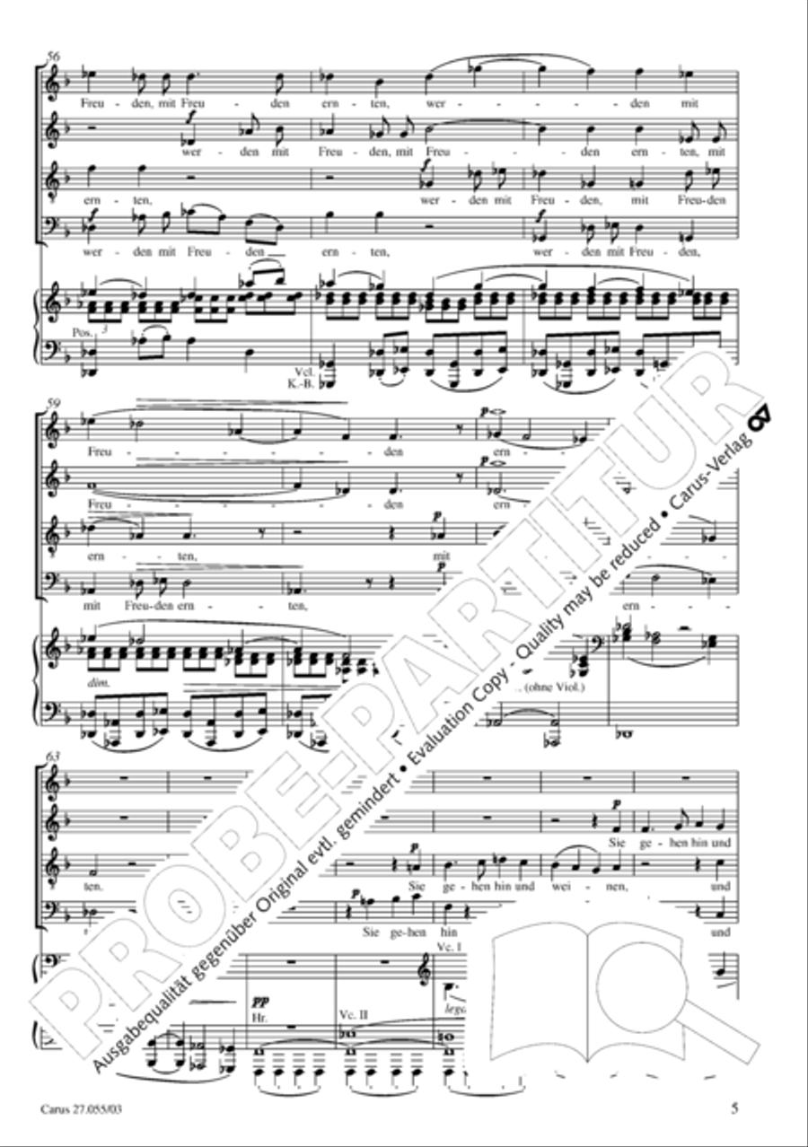 Ein Deutsches Requiem (German Requiem) 4-Part scores gallery preview page 8