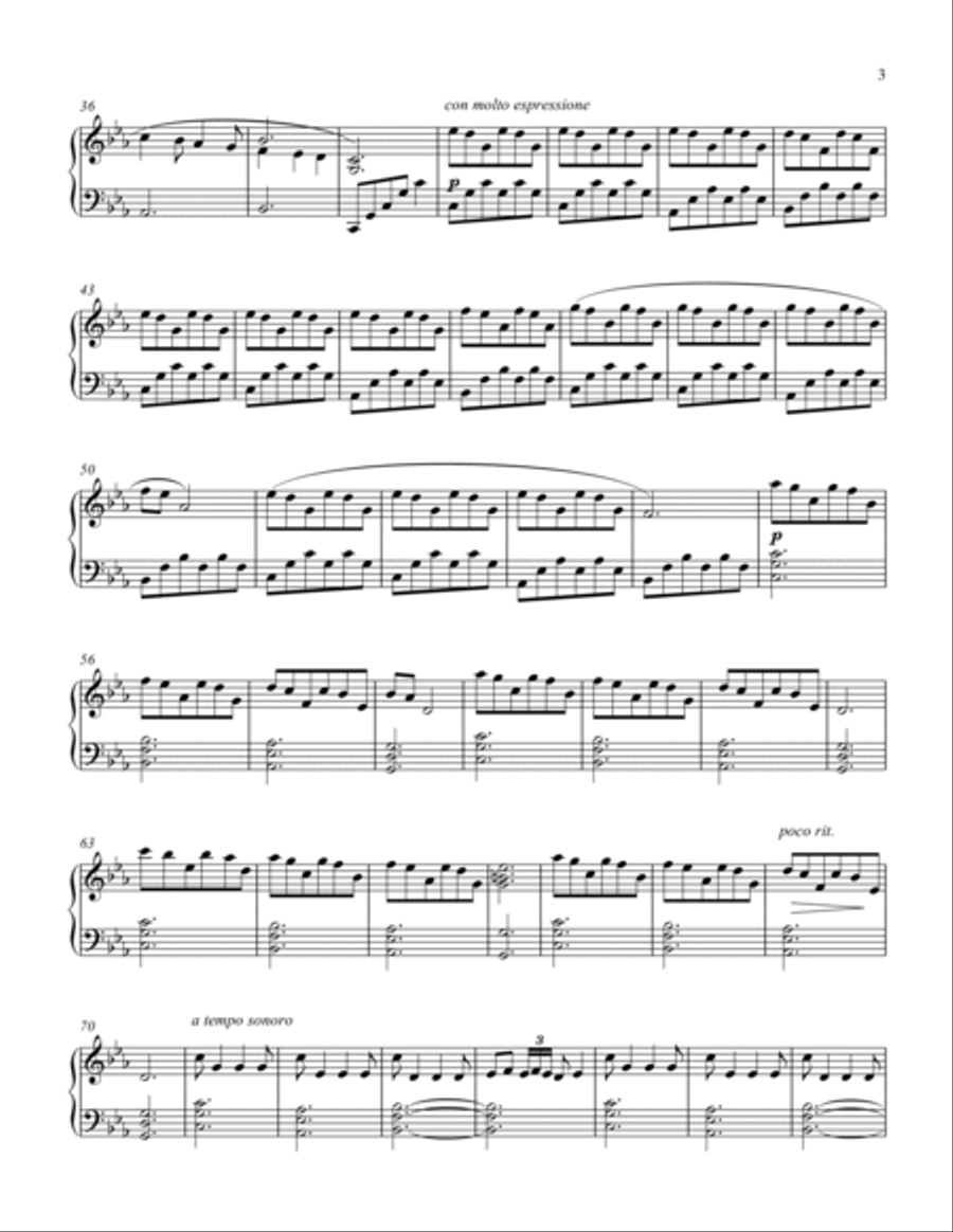 CLOUD WALKER Piano Solo scores gallery preview page 3