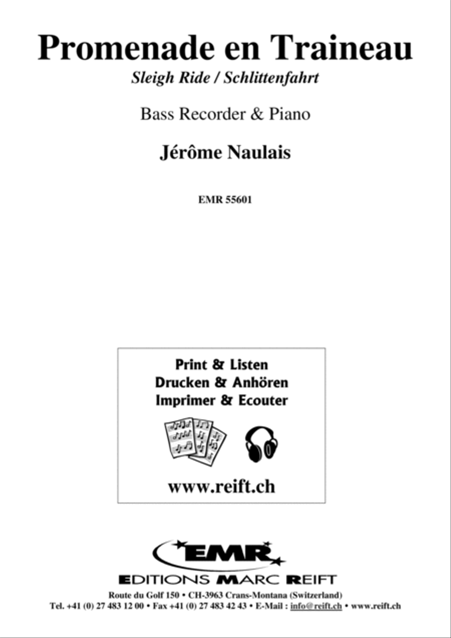 Promenade en Traineau Bass Recorder scores gallery preview page 2