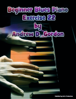 Book cover for Beginner Blues Exercise 22 for Piano