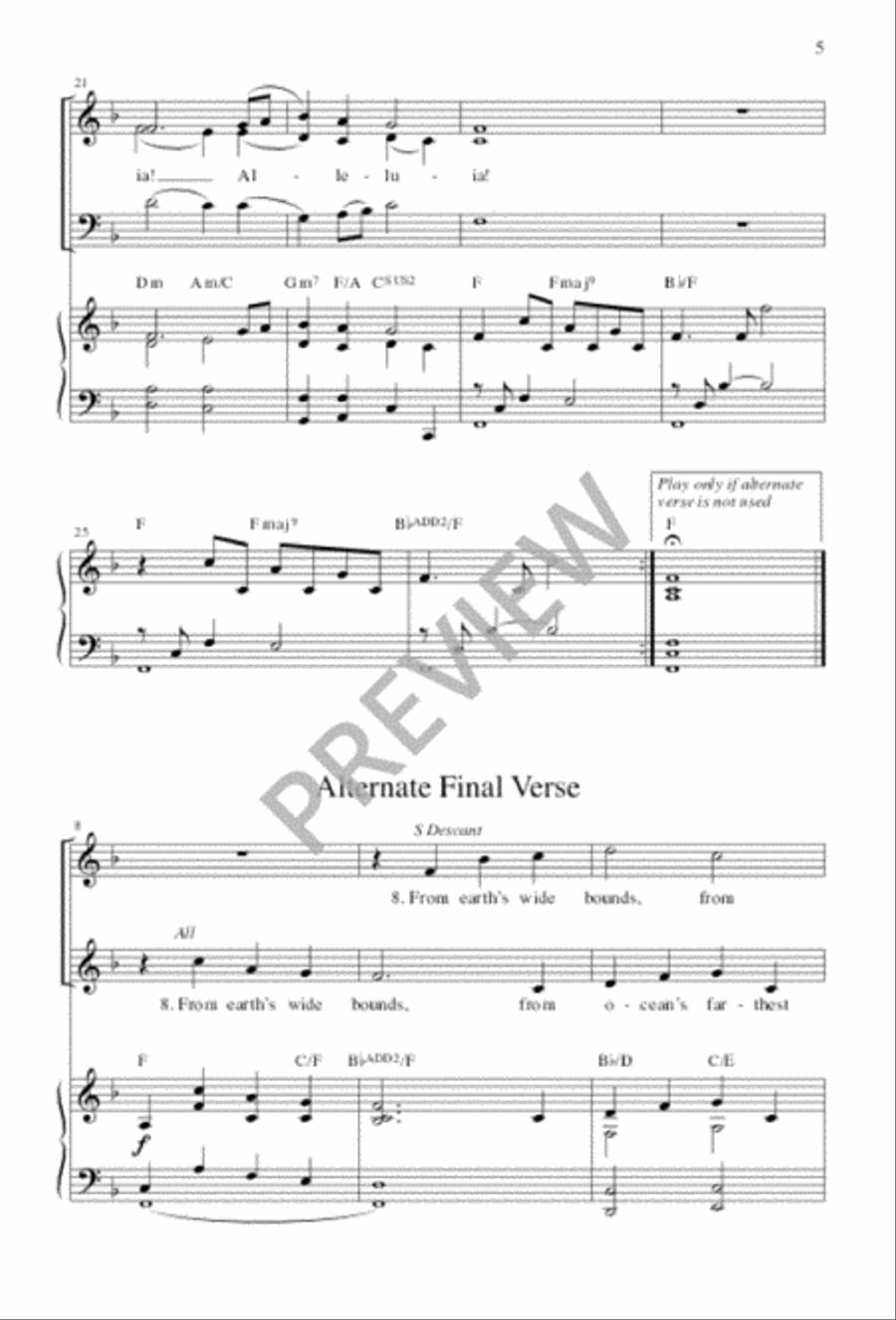 For All the Saints For All the Saints 3-Part scores gallery preview page 5