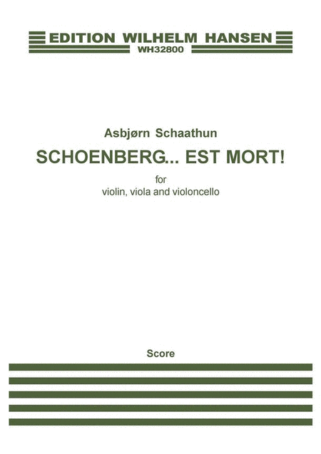 Schoenberg...est mort!