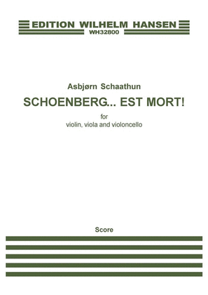 Book cover for Schoenberg...est mort!