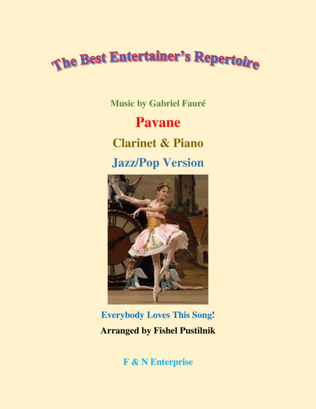 Book cover for "Pavane" by Gabriel Faure for Clarinet and Piano-Video