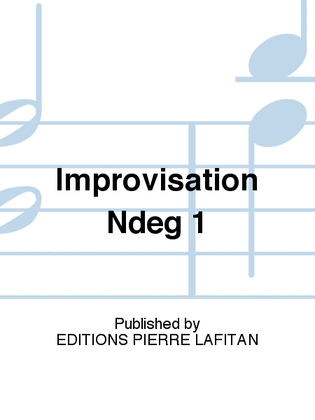 Book cover for Improvisation N° 1