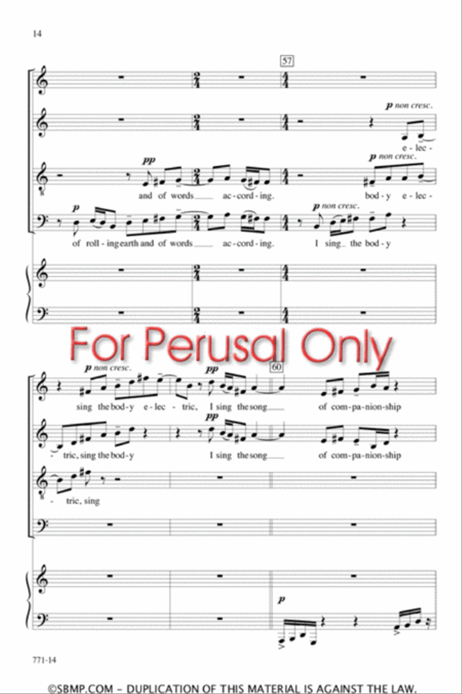 My Spirit Is Uncaged - SATB Octavo 4-Part scores gallery preview page 13