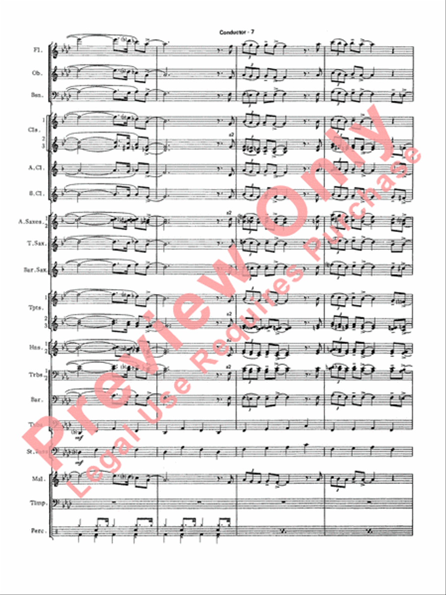 The Pink Panther Concert Band scores gallery preview page 10
