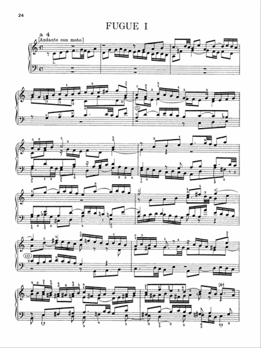The Well-Tempered Clavier -- 48 Preludes and Fugues Book I Piano Solo scores gallery preview page 7