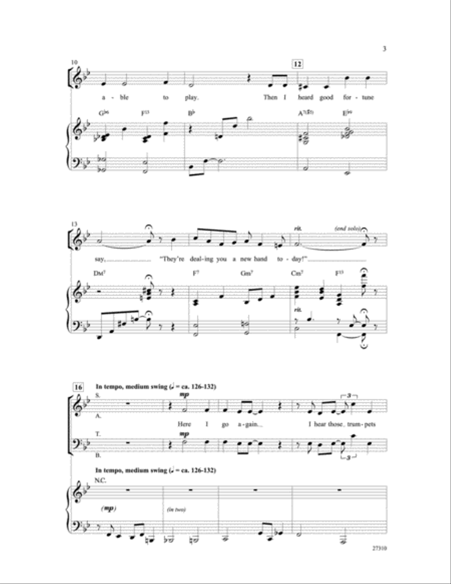 Taking a Chance on Love Taking a Chance on Love 4-Part scores gallery preview page 3