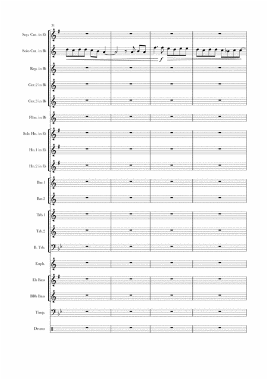 Weardale Dawn & Variations for Brass Band Brass Band scores gallery preview page 6