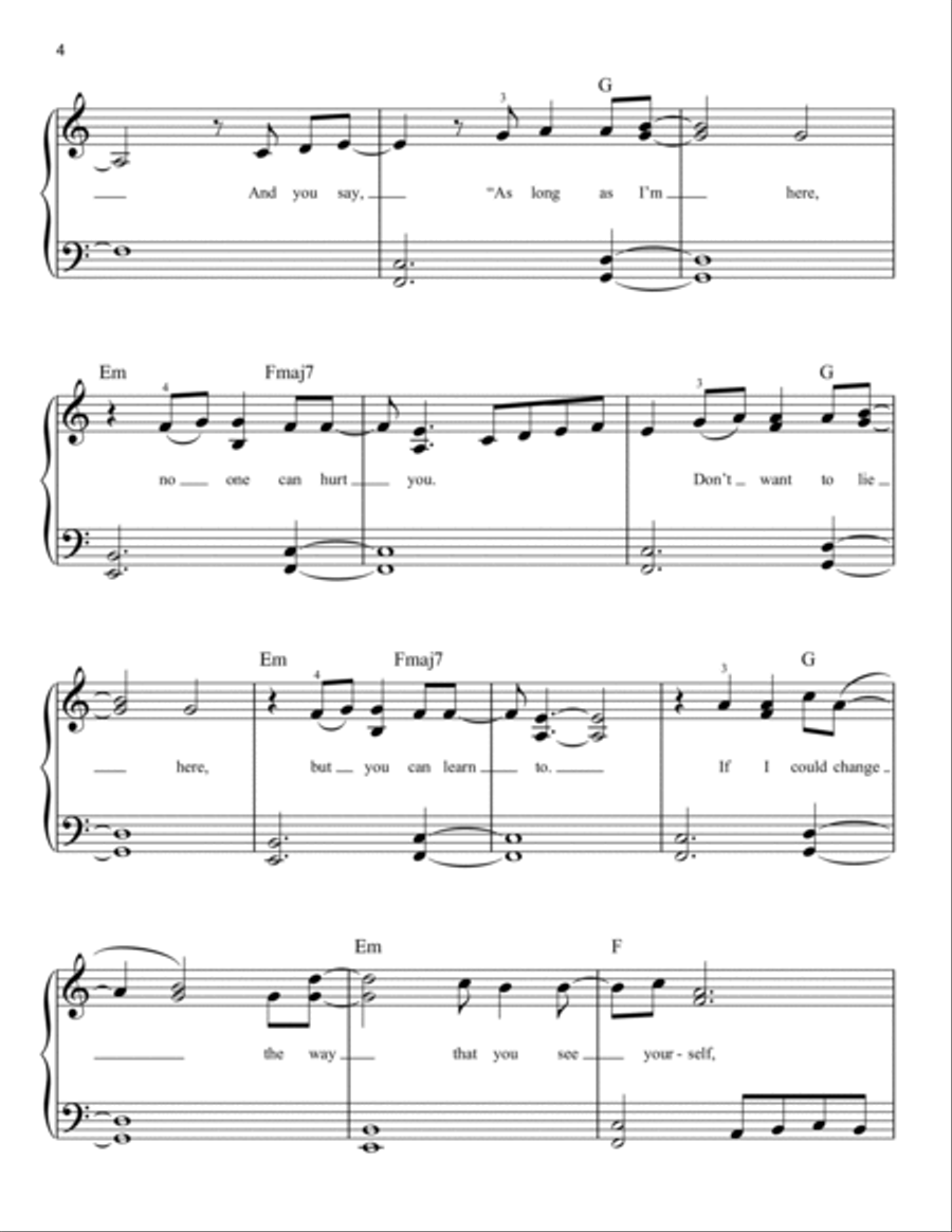everything i wanted everything i wanted Easy Piano scores gallery preview page 4