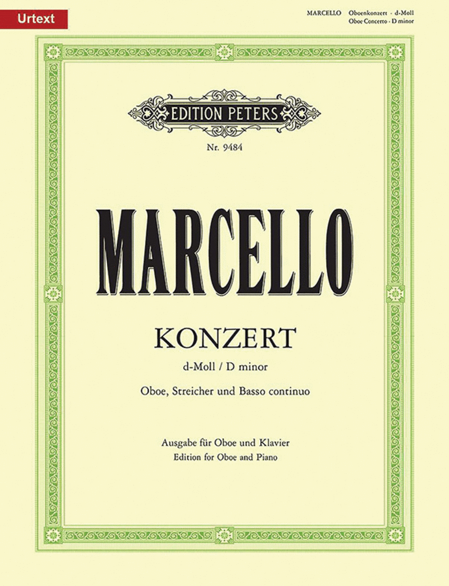 Oboe Concerto in D Minor (Edition for Oboe and Piano) Piano Accompaniment scores gallery preview page 1