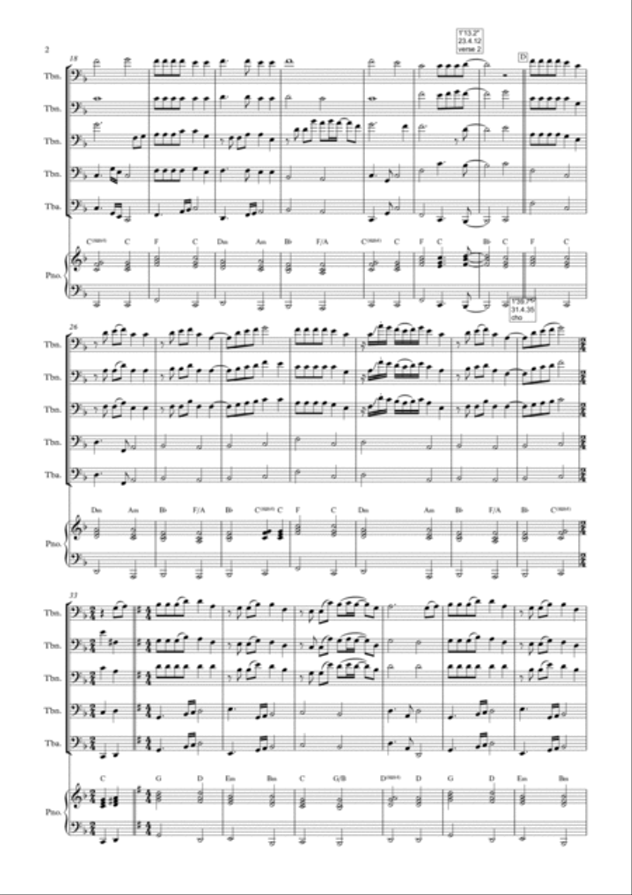 Beautiful In White Brass Ensemble scores gallery preview page 2