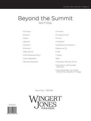 Book cover for Beyond The Summit - Full Score