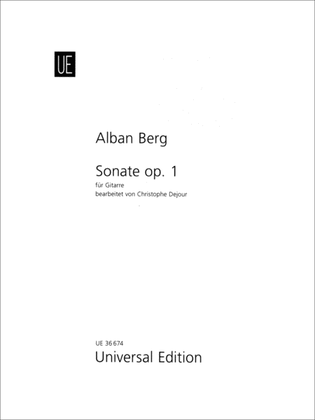 Book cover for Sonate Op. 1