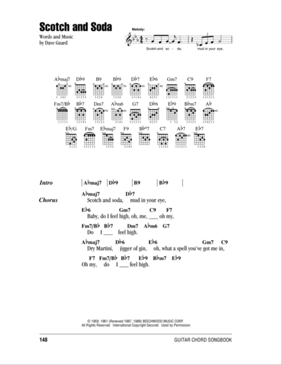 Scotch And Soda Acoustic Guitar scores gallery preview page 1