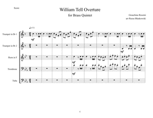 Book cover for William Tell Overture - Brass Quintet