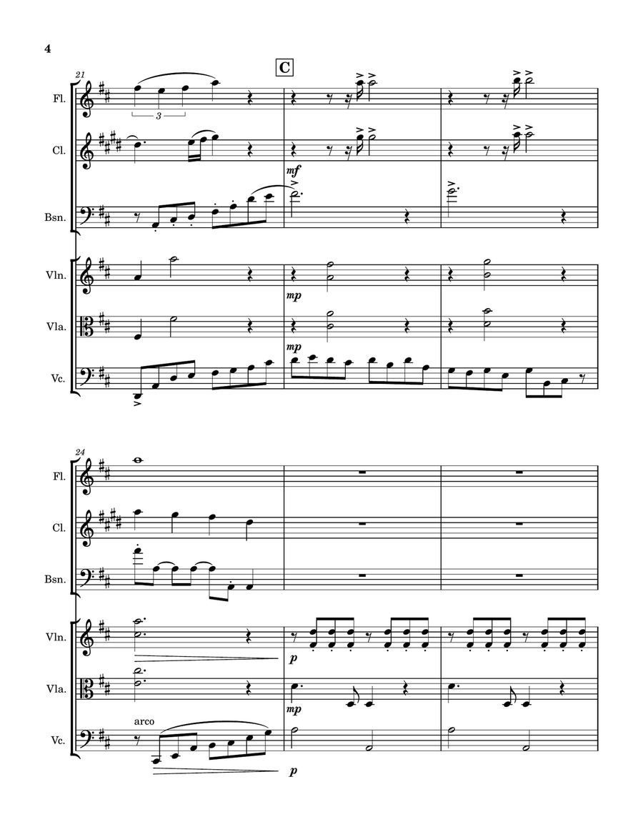Sextet for Strings and Winds, Op. 30 Small Ensemble scores gallery preview page 4