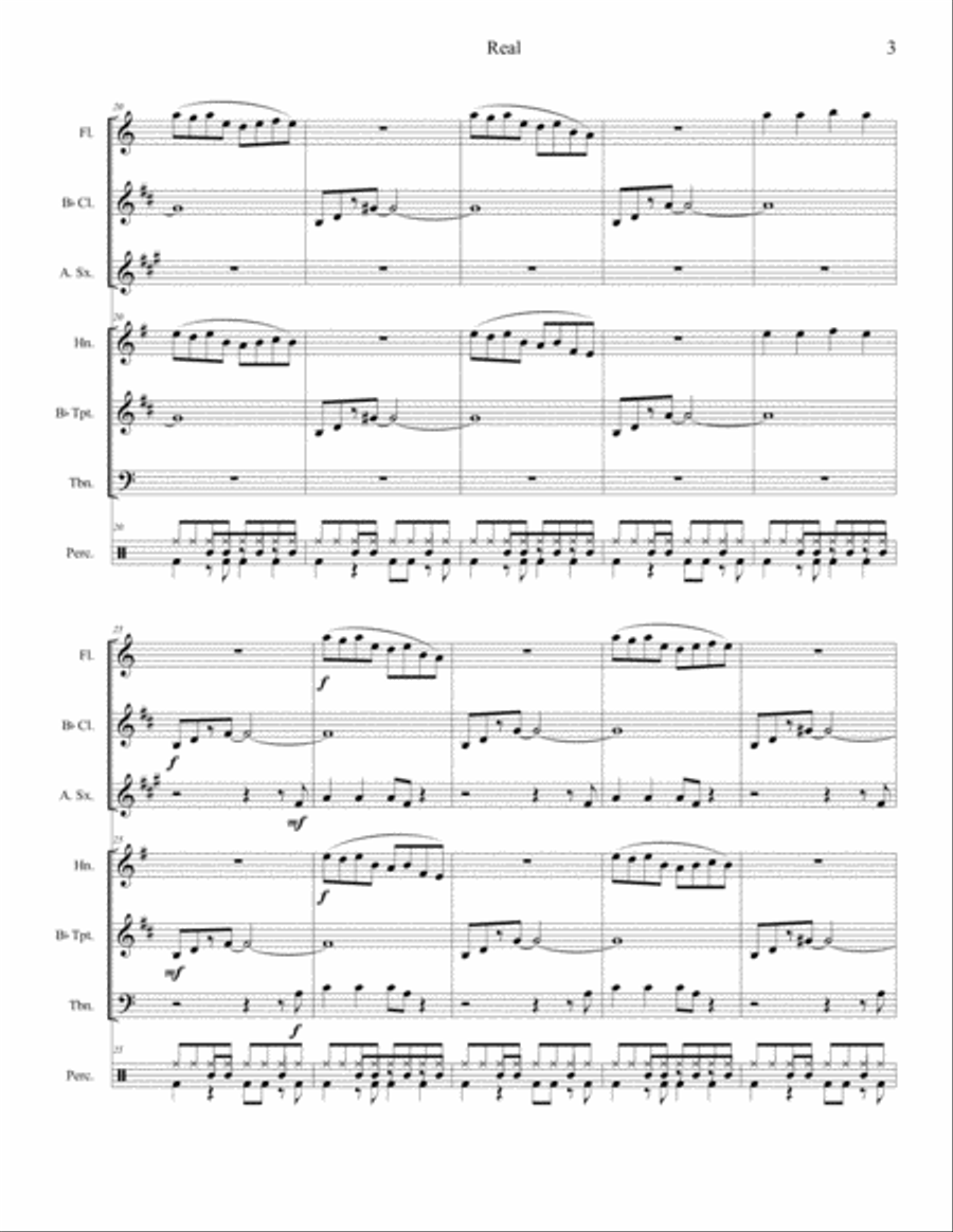 Real Real Concert Band scores gallery preview page 3