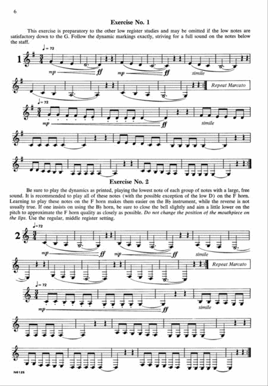 Technical Studies for Solving Problems on the Horn Horn Solo scores gallery preview page 2