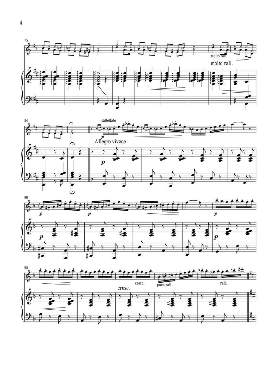 Czardas for violin and piano Violin Solo scores gallery preview page 4