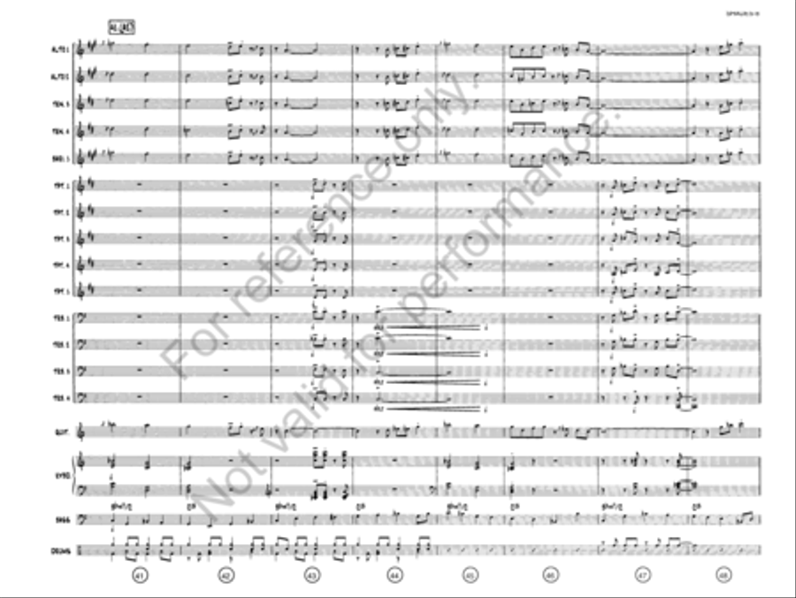 Shades On, Roof Down! Jazz Ensemble scores gallery preview page 7