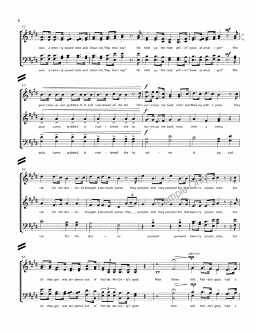 Paddy Mcginty's Goat 4-Part scores gallery preview page 6