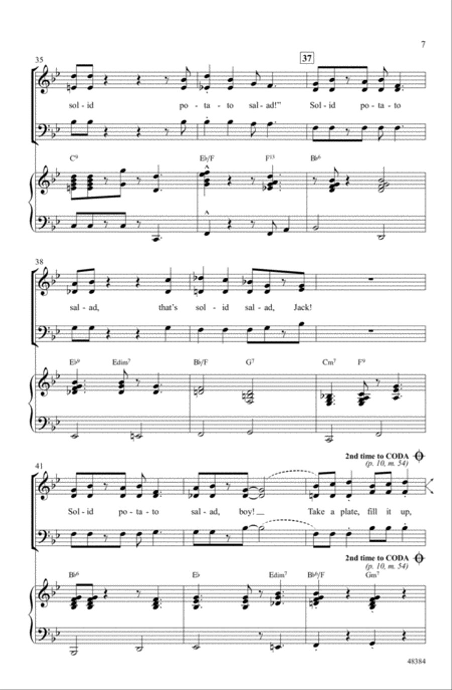 Solid Potato Salad Solid Potato Salad Choir scores gallery preview page 5