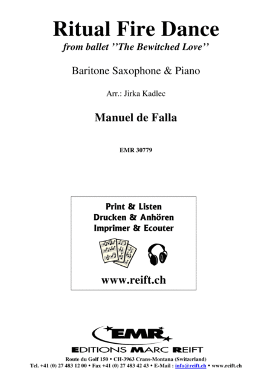 Ritual Fire Dance Ritual Fire Dance Baritone Saxophone scores gallery preview page 1