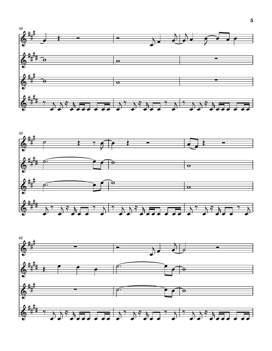 Medley: Faithfully with Separate Ways (Worlds Apart) Saxophone Quartet scores gallery preview page 6