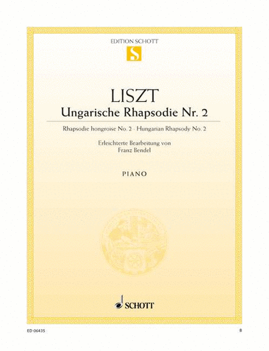 Hungarian Rhapsody No. 2 in C-sharp Minor, Easy Version