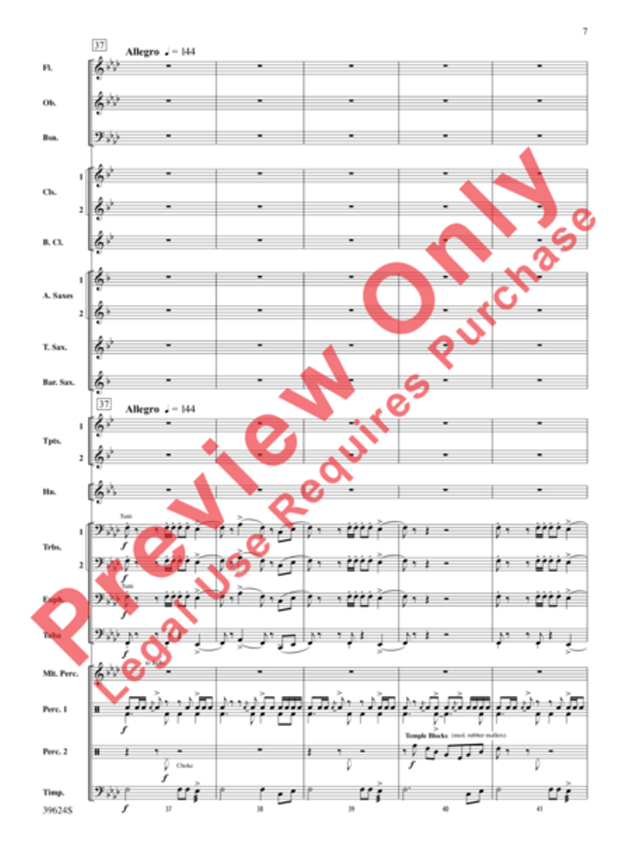 Cradle Hymn Concert Band scores gallery preview page 8