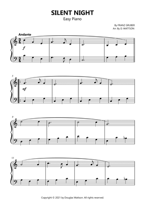 Book cover for Silent Night sheet music for piano