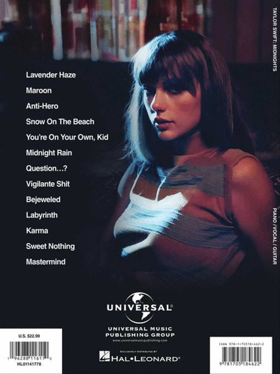 Taylor Swift – Midnights Taylor Swift – Midnights Piano, Vocal, Guitar scores gallery preview page 7
