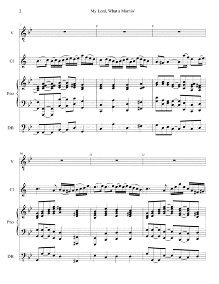 My Lord, What a Mornin' My Lord, What a Mornin' Small Ensemble scores gallery preview page 5