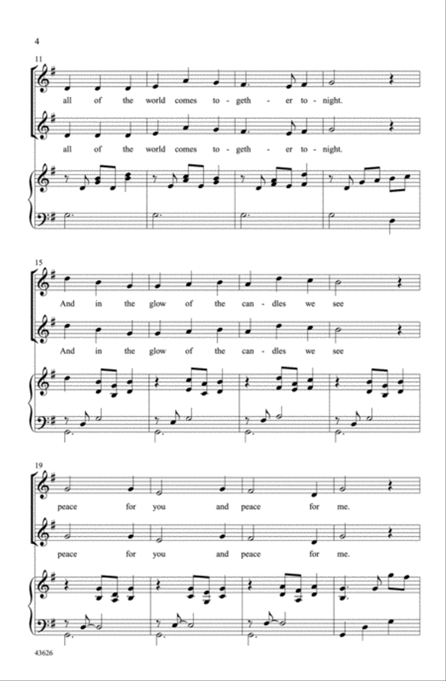 Candlelight Canon Choir scores gallery preview page 2
