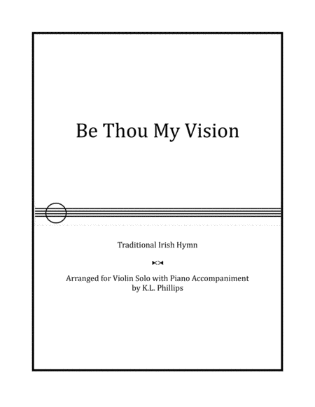 Be Thou My Vision - Violin Solo with Piano Accompaniment image number null