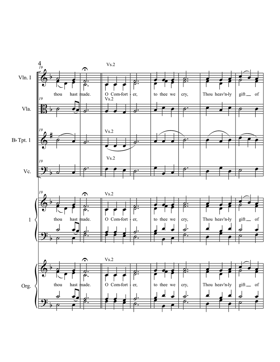 Come Holy Ghost - Lambillotte - Hymn Concertante Version II 4-Part scores gallery preview page 4