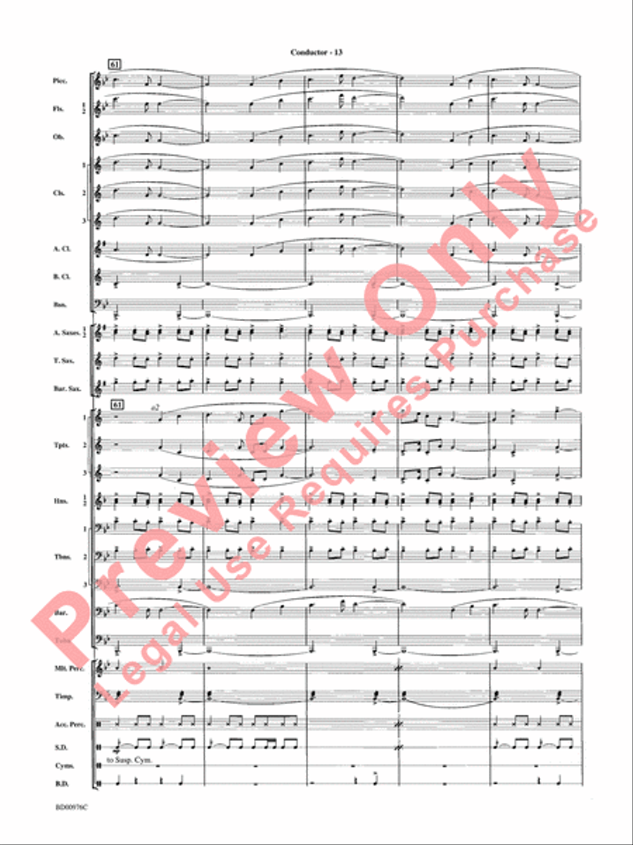 Covenant Concert Band scores gallery preview page 15