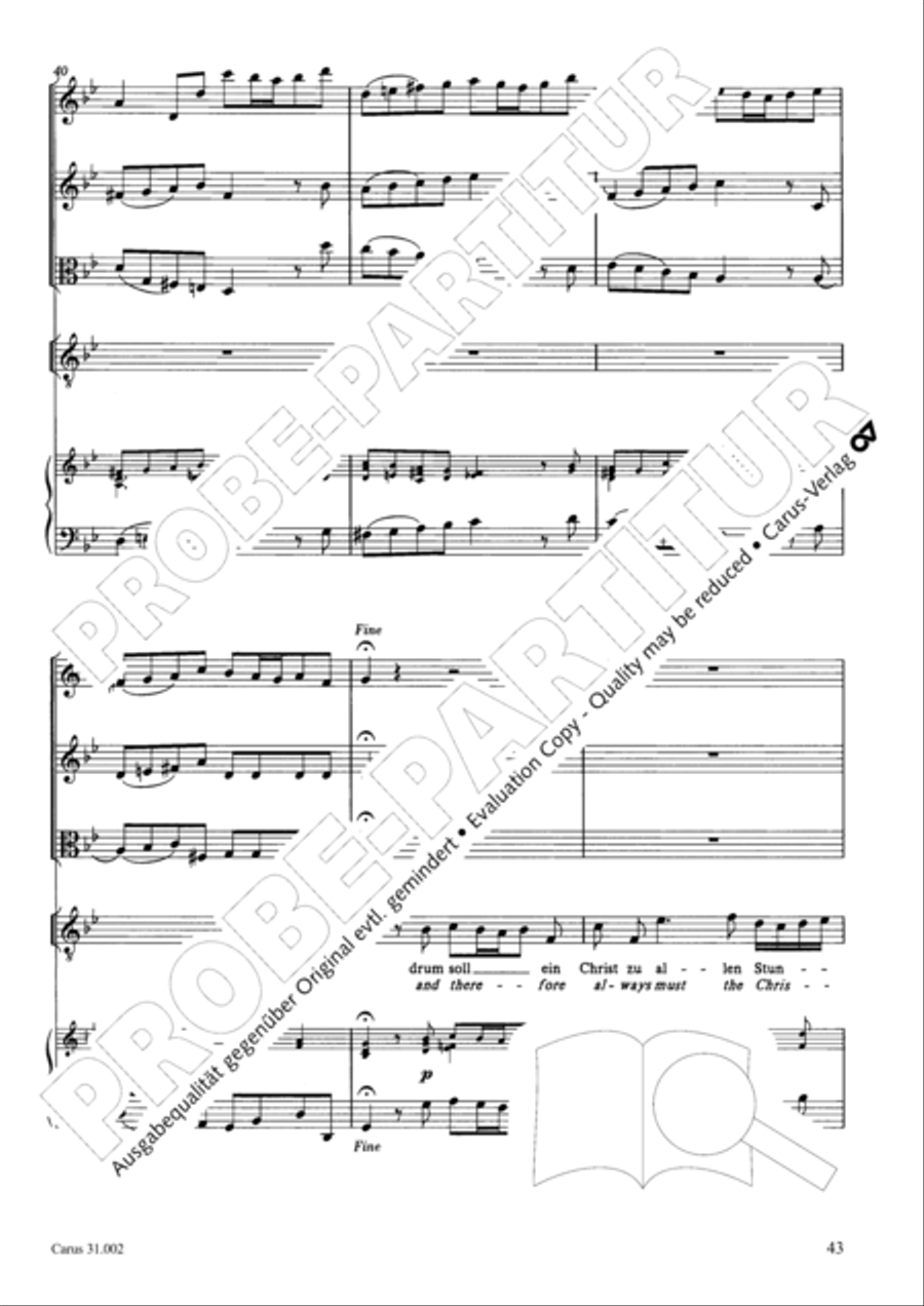 O God, from heaven look on us (Ach Gott, vom Himmel sieh darein) ATB scores gallery preview page 44