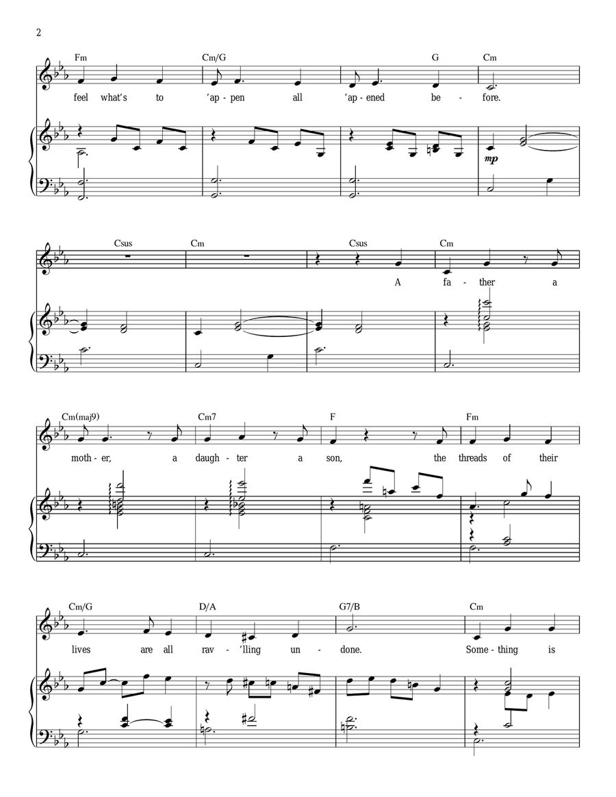 Chim Chim Cher-ee (from Mary Poppins: The Musical) Voice scores gallery preview page 2