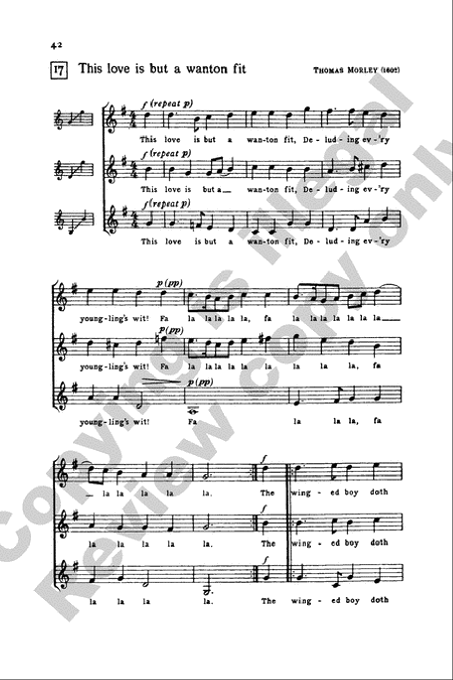 Invitation to Madrigals, Book 3 SSA scores gallery preview page 42